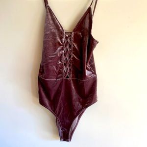 Velvet bodysuit